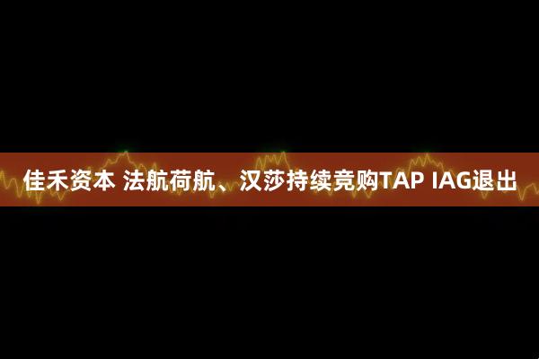 佳禾资本 法航荷航、汉莎持续竞购TAP IAG退出